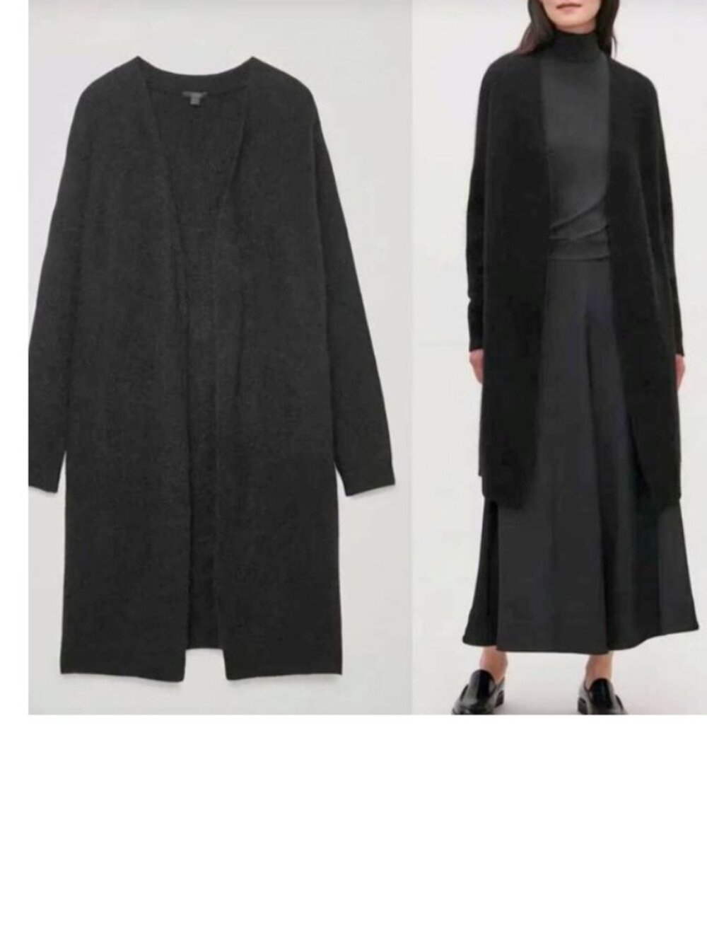 COS LONG OPEN CARDIGAN!